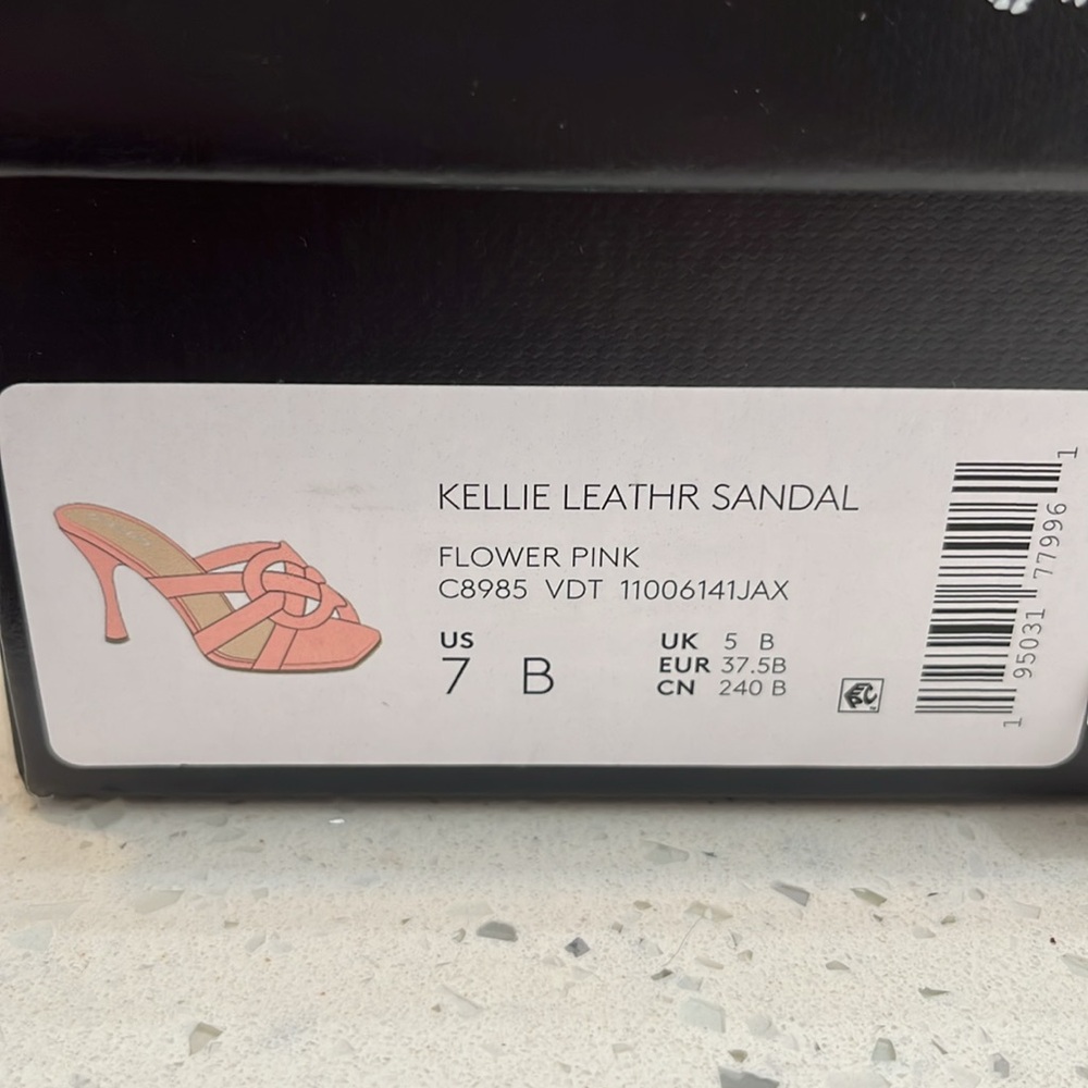 Coach Pink Heels with Twisted Strap Design - Picture 3 of 4